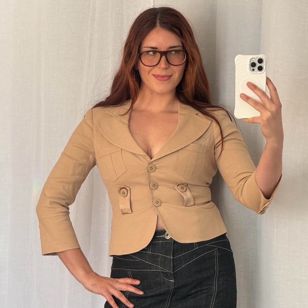 Bebe Y2K Fitted Blazer
